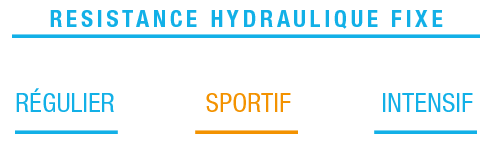 Résistance hydraulique fixe - Pour un usage sportif