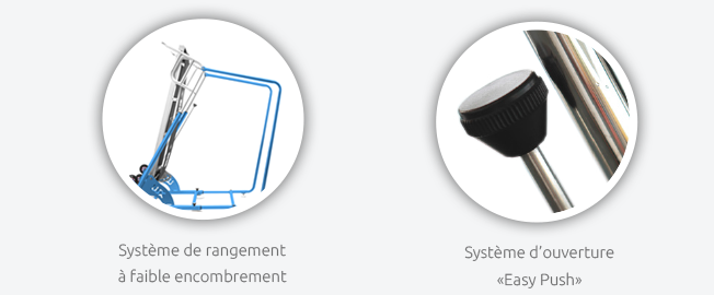 Système de rangement à faible encombrement | Système d'ouverture Easy Push